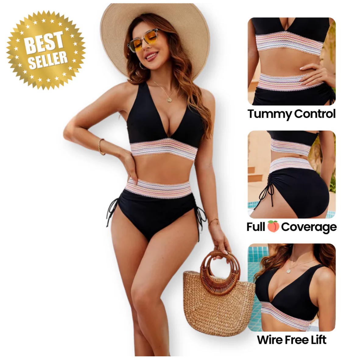 High-Waist Tummy Sculpt Bikini